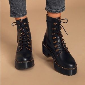 Dr Martens “Leona” Combat Boots